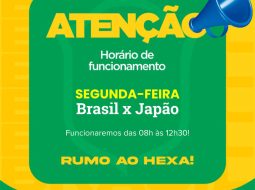Irmãos Brant - Brasil x Japão – Horário de funcionamento